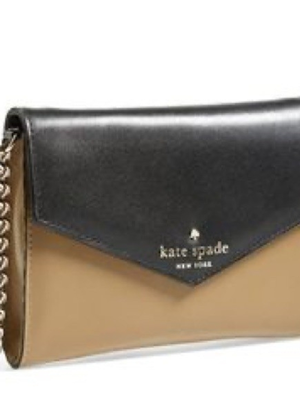 Kate Spade Two-Tone Black and Tan Leather Crossbody